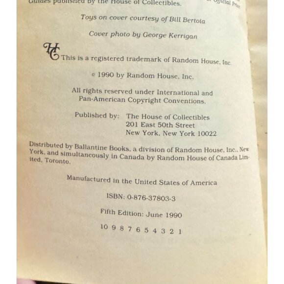 Official Toys Identification & Price Guide To Collectible Richard Friz 5th Ed - Picture 4 of 5